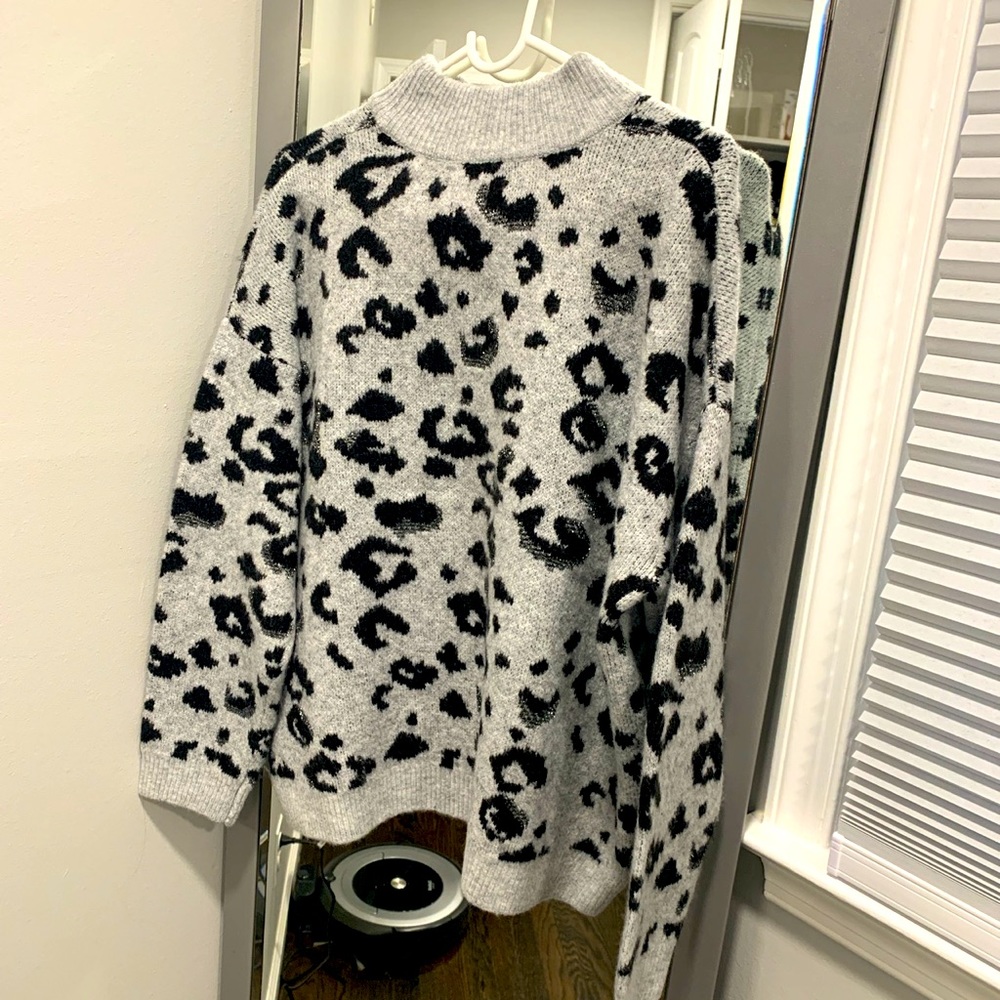 Cheetah print sweater
